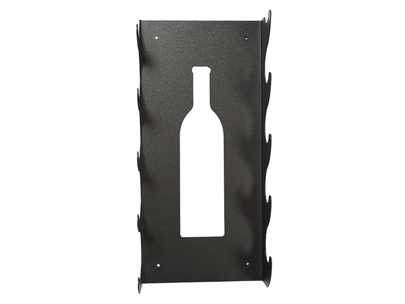 Vinera de pared para 5 botellas negro mate  8-1/4 in x 17-3/4 in - HSV001-00--