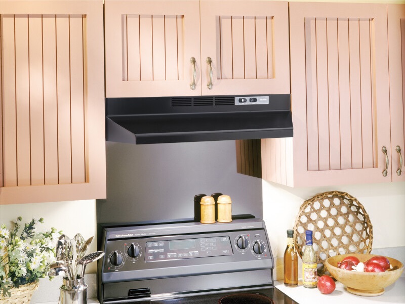 Extractor de cocina negro