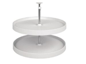 Lazy Susan redondo para gabinete, color blanco 24 in