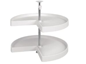 Lazy Susan pie cut para gabinete, color blanco 32 in