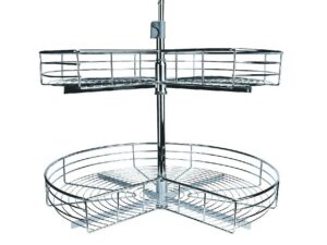 Lazy Susan pie cut para gabinete, metal 28 in