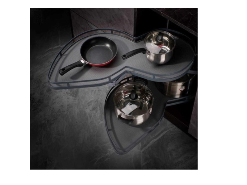 Lazy Susan en forma de maní para esquina ciega derecha - 101010A - HSO837-02