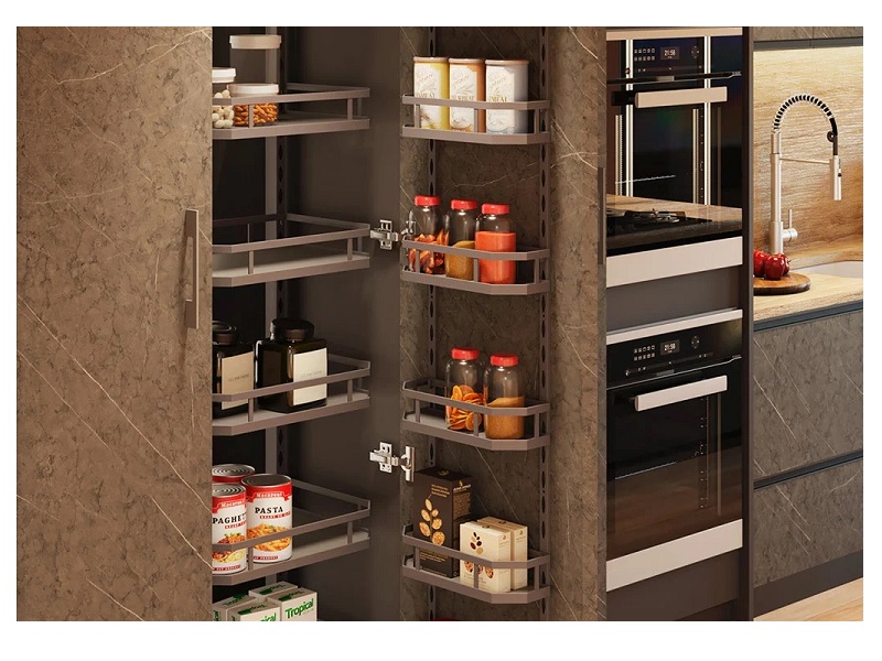 Alacena de 5 pisos con 10 canastas gris antracita marca Bonuit - HSO864-00 - 13-3/4 x 20-7/8 x 75 a 87 in