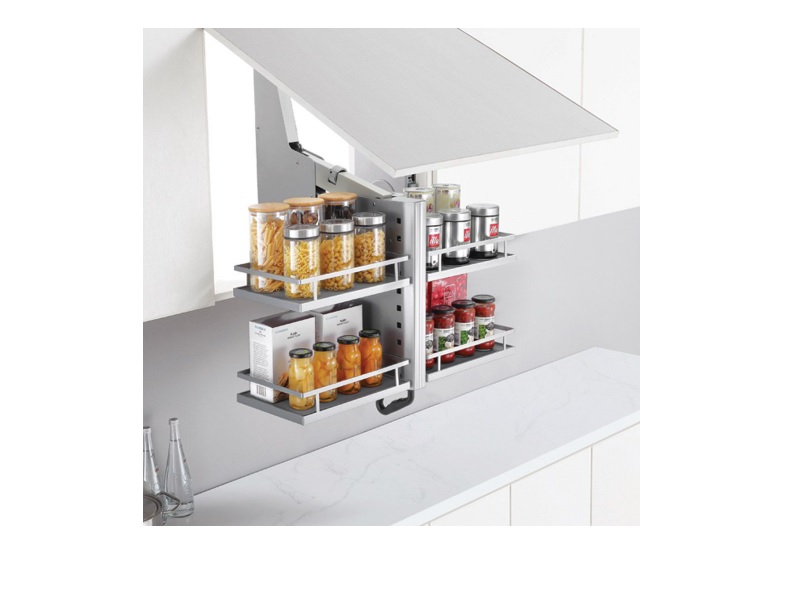 Spice rack extraíble para gabinete superior, cierre lento marca Imex - 401017 - 27-1/2 X 11-5/8 X 23-2/3 a 33-7/8 in