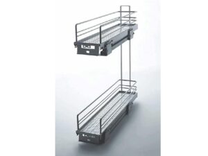 Spice rack extraíble de 2 pisos, cierre lento, instalación lateral del lado derecho IMEX - 304099-R - 5-3/4 x 17-3/4 x 19-11/16 in