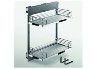 Spice rack extraíble de 3 pisos, cierre lento, instalación lateral del lado derecho IMEX - 304113-R - 9-1/4 x 18-1/8 x 21-1/16 in