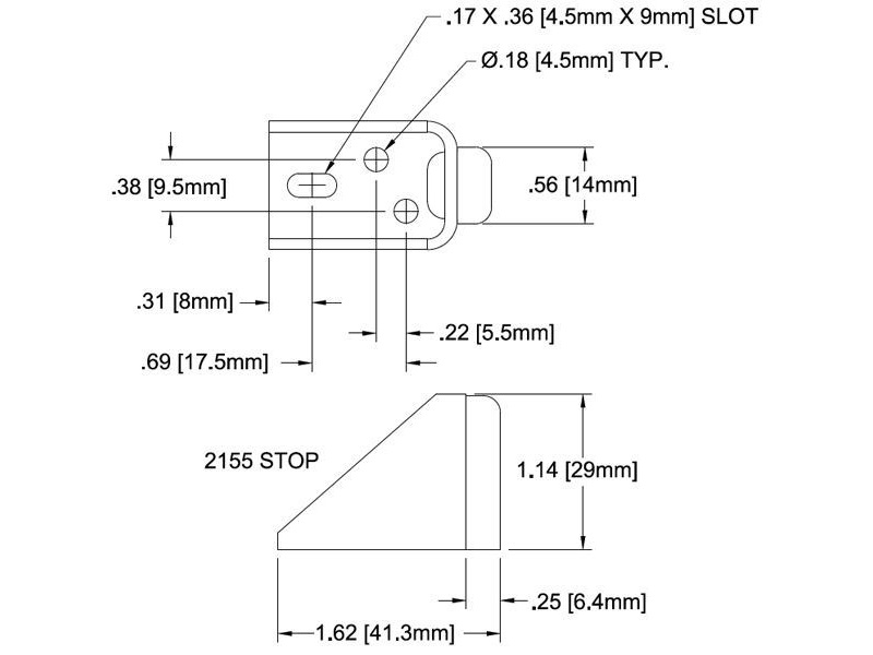 Door stop Johnson #2155