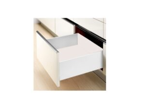 Corredera DTC metal box full extension soft close 20 in color blanca, 9.29 in alto - HT145004A11W