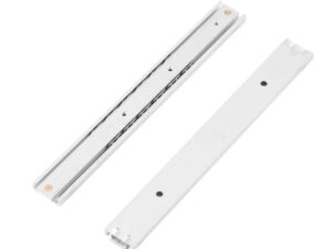 Corredera blanca full extension soft close 18 in