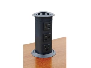 Multiplug elevable negro. 3 tomas de corriente - 822.99.320