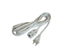 Extensión eléctrica blanca de 6 ft (2 metros)