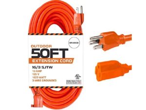 Extensión eléctrica naranja 50 ft