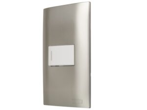 Switch sencillo plata con tapa - AKSI - 124806