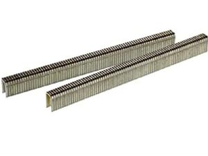 Grapas corona 1/4 in, 3/8 in de largo, calibre 18, caja de 10000 piezas - L06BAB