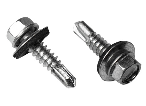 Tornillo Tek para techos #8 x 1-1/2 in con goma