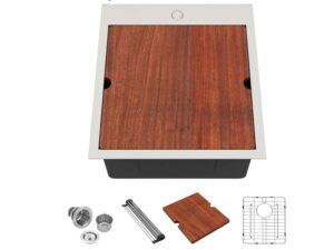 Fregadero Luxury sobrepuesto de barra - 18 in x 20 in x 10 in