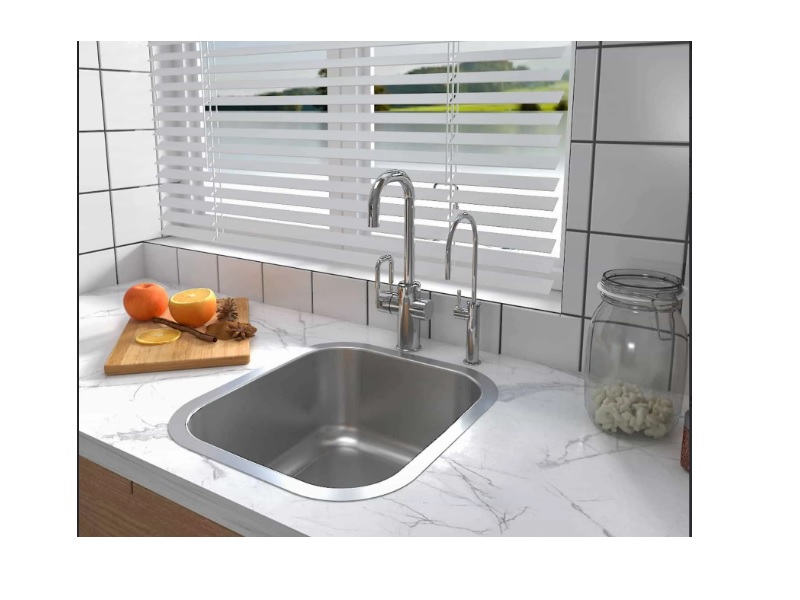 Fregadero undermount sencillo stainless steel 23 in x 17 in