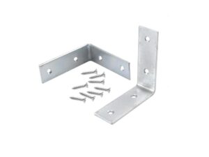 Escuadra de metal en L de 2-1/2 in, paquete de 4 unidades (cornrer brace)