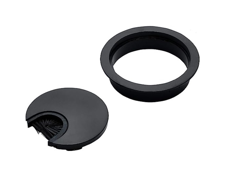 Pasacables decorativo (cable grommet) negro 50 mm - 2 in - 429.99.333