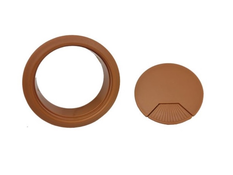 Pasacables decorativo (cable grommet) marrón 60 mm - 2-3/8 in - 429.99.128