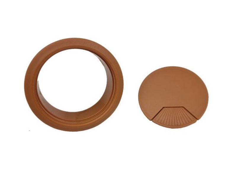 Pasacables decorativo (cable grommet) marrón 80 mm - 3-1/8 in - 429.99.146