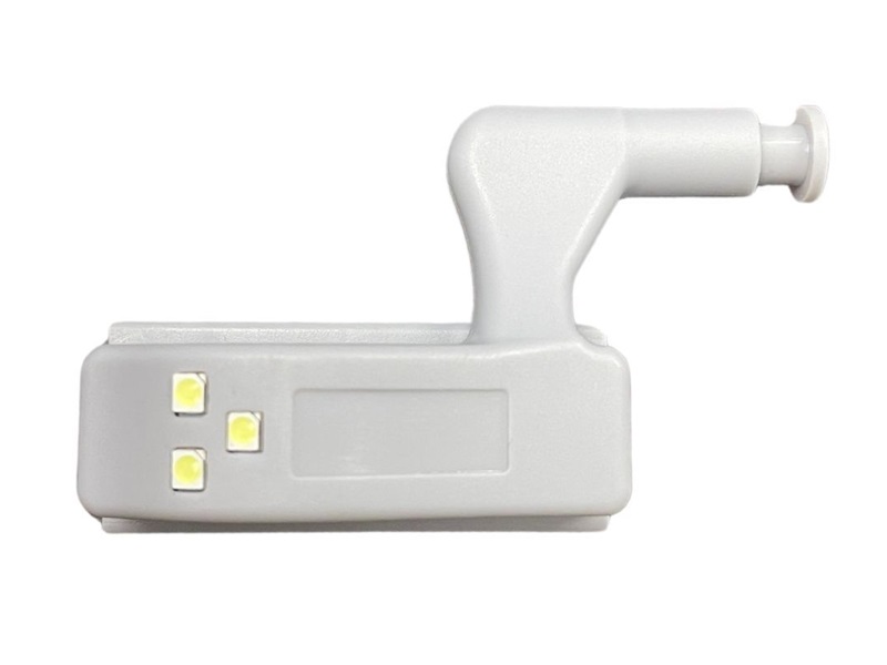 Luz LED para gozne, color gris, con batería - 71977-GREY-LED