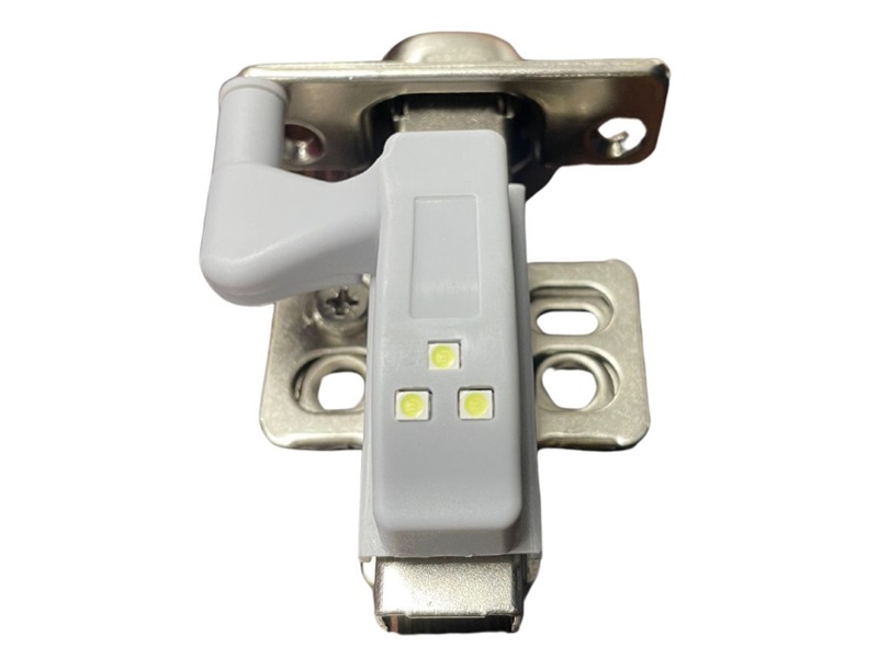 Luz LED para gozne, color gris, con batería - 71977-GREY-LED