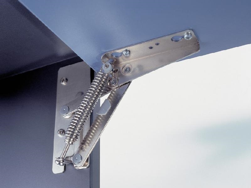 Brazo heavy duty blanco para puerta de gabinete, instalación izquierda - 372.49.701