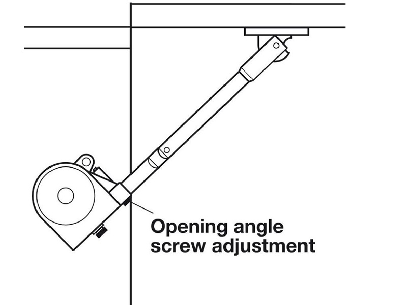Brazo con articulación, suave y silencioso, color blanco - 365.31.700