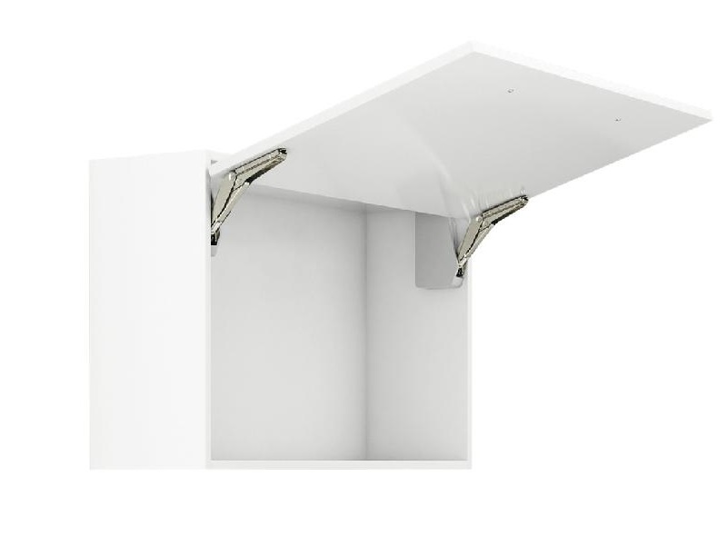 Hafele Free Flap 1.7 model B, con cierre lento (soft close), de acero niquelado de plástico gris - 372.91.321