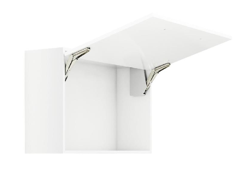 Hafele Free Flap 3.15 model D, con cierre lento (soft close), de acero niquelado de plástico gris - 372.91.330