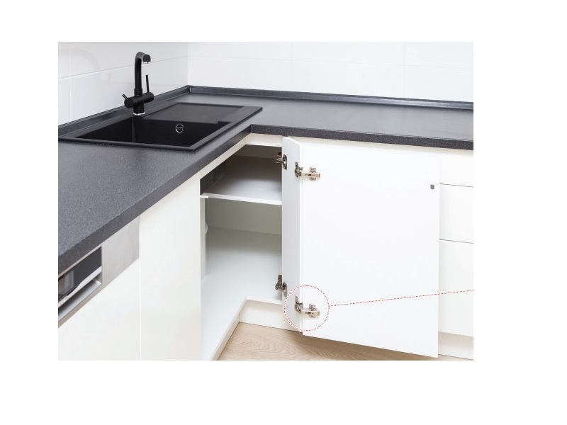 Gozne 135 grados pie cut clip on, un par