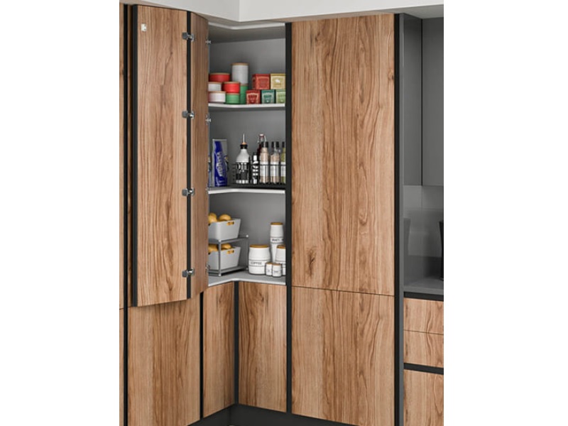 Bisagra de Rincón Decorativa Rincomatic RincoPlus40 29-3/4 in color negro mate