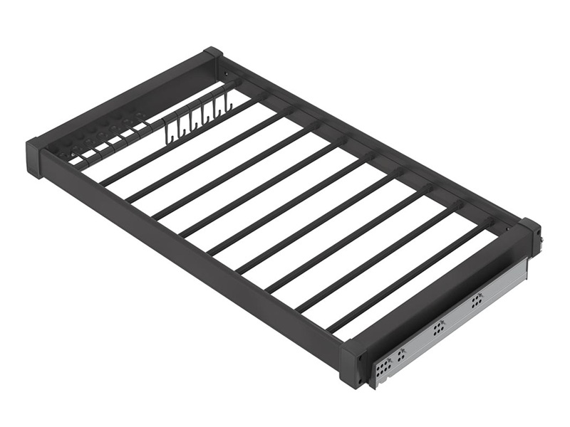 Rack para colgar pantalones soft close gris antracita 2-3/4 x 18-3/4 x 35 in Starax - S-6710-A