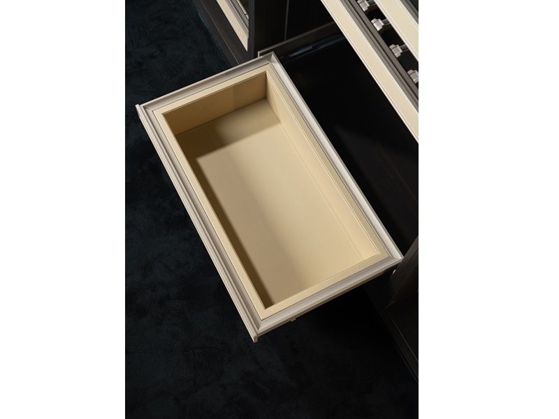 Gaveta undermount para closet color champagne marca Trebol - HEO113 - 6-1/16 x 16-7/8 x 30-3/32 in