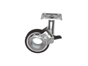 Rueda Olym I color negro 75 mm - CAS-02-75-BLACK