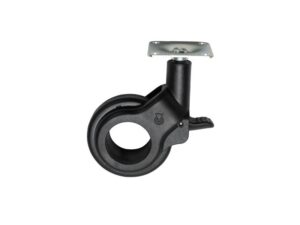 Rueda Olym II color negro 60 mm - CAS-03-60-BLACK