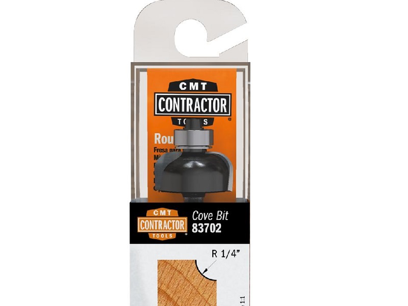 CMT 83702 Contractor Cove Bit, 1-inch Cutting Diameter, 1/4-inch Radius, 1/4-inch Shank