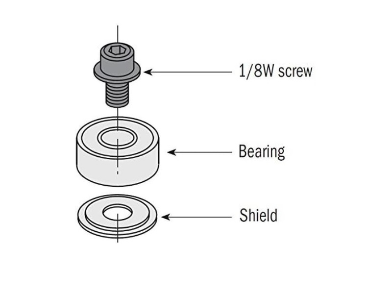 CMT 791.002.00 Bearing, 3/8-Inch Diameter, 3/16-Inch Smaller Diameter