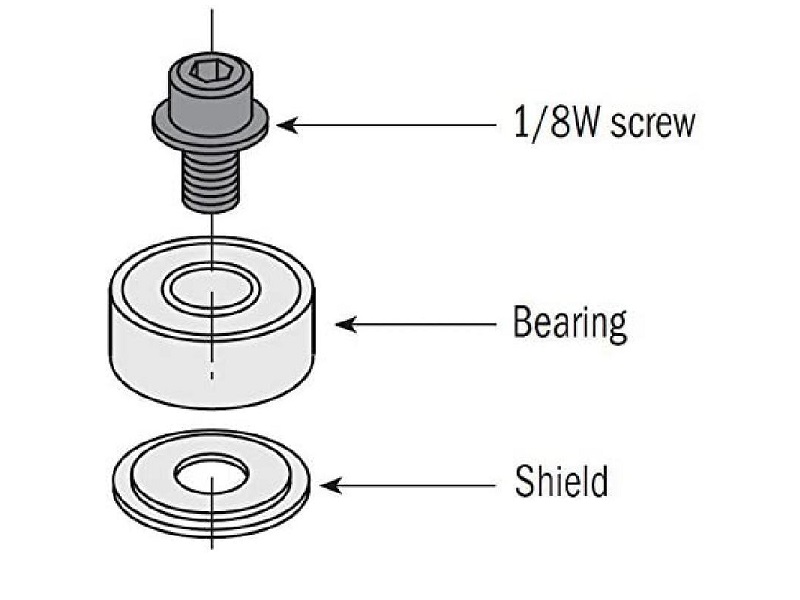 CMT 791.004.00 Bearing, 3/4-Inch Diameter, 1/4-Inch Smaller Diameter