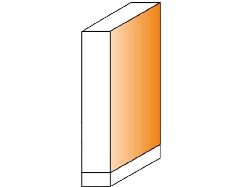 CMT 806.064.11 Solid Carbide Flush Trim Bit with 1-Inch Cutting Length and 1/4-Inch Shank