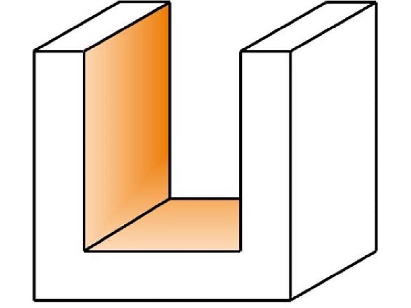 CMT 811.096.11, Straight Bit, 1/4-Inch Shank, 3/8-Inch Diameter, Carbide-Tipped