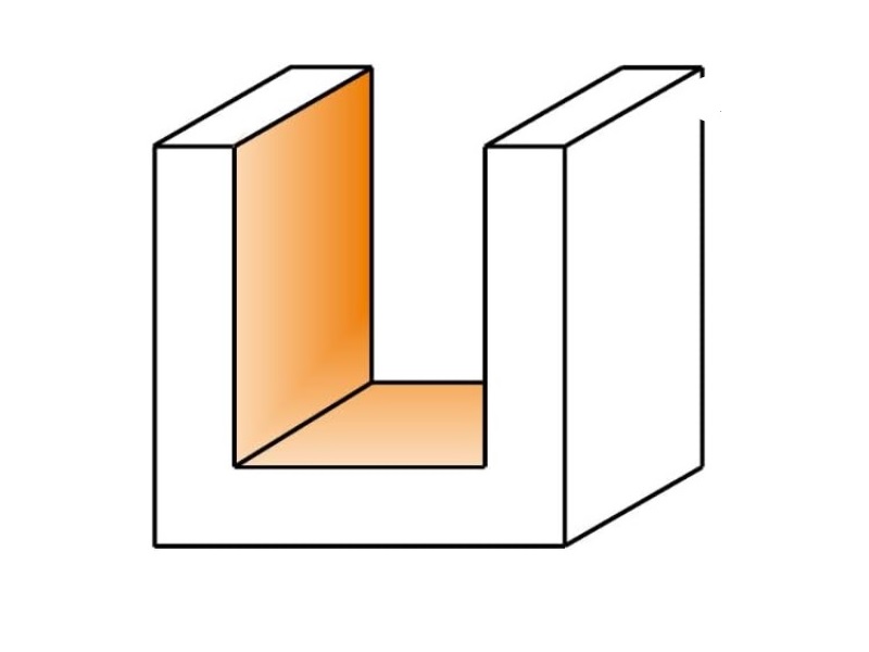 CMT 811.254.11 Straight Bit, 1/4-Inch Shank, 1-Inch Diameter