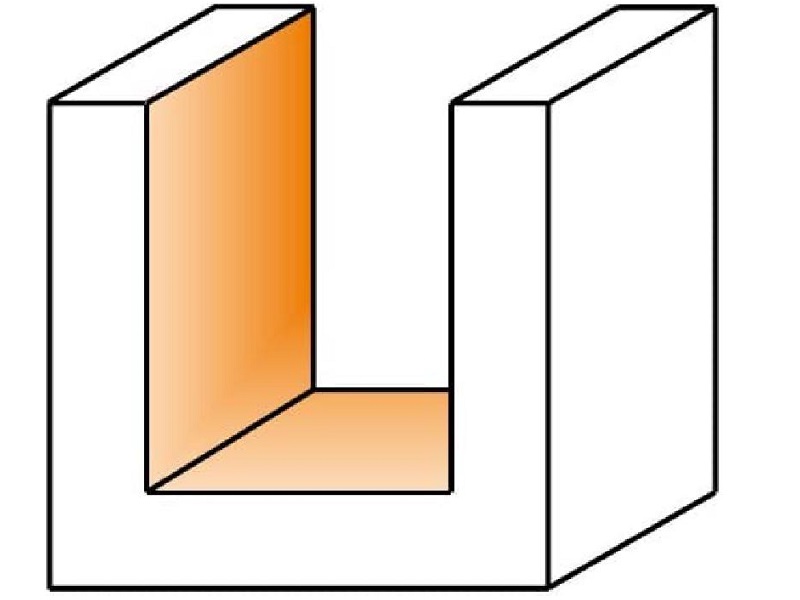 CMT 811.754.11 Straight Bit, 1/2-Inch Shank, 1-Inch Diameter, Carbide- Tipped