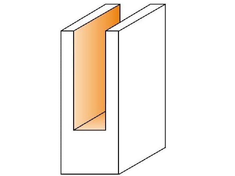CMT 812.095.11, Straight Bit, 1/4-Inch Shank, 3/8-Inch Diameter, Carbide-Tipped