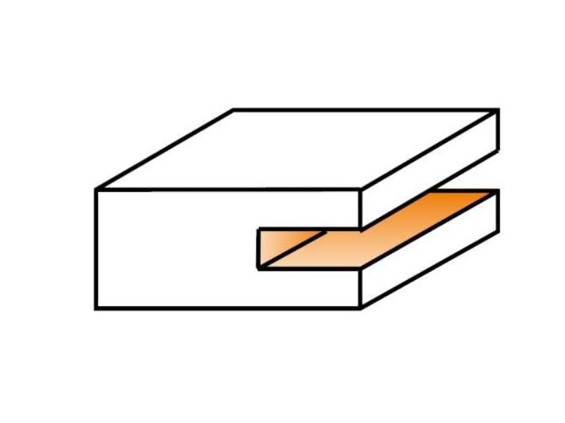 CMT 822.340.11 3-Wing Slot Cutter with 5/32-Inch Cutting Length and 5/20-Inch Bore