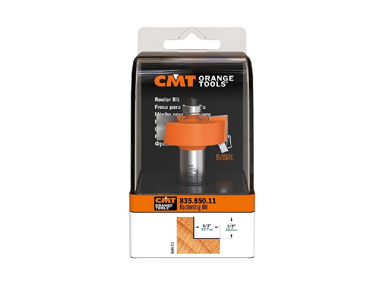 CMT 835.850.11 Rabbeting Bit, 1/2-Inch Shank, 1/2-Inch Cutting Depth, Carbide-Tipped