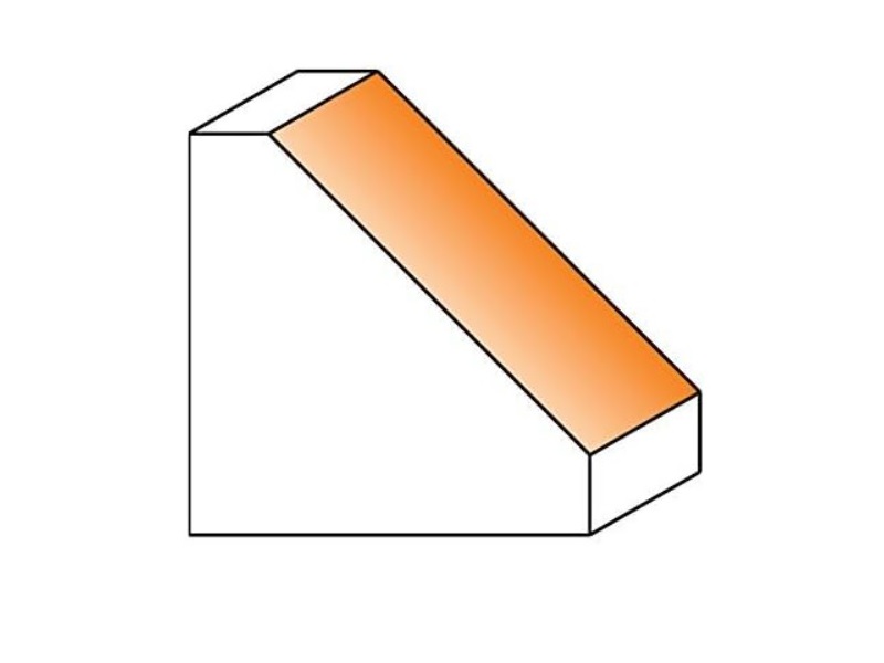 CMT 836.130.11 Chamfer Bit, 1/4-Inch Shank, 3/4-Inch Diameter, Carbide-Tipped