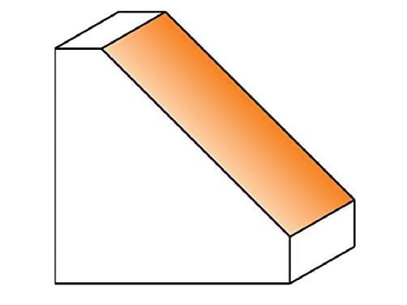 CMT 836.920.11 45degree Chamfer Bit, 1/2-Inch Shank, Carbide-Tipped
