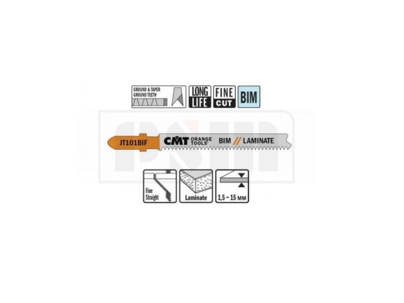 CMT JT101BIF-5 Jig Saw Blades for Wood - 5-Pack